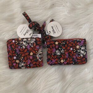 VERA BRADLEY X DISNEY Mickey & Minnie Mouse Vine Floral Wallet & ID Lanyard Case